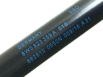 8W0823359A AUDI LEVÝ VZPĚRA/TLAKOVAČ KAPOTY