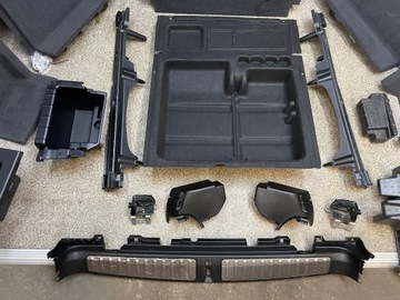 Боковины салона, пол, обивка багажника, крышка, винты, BMW X3 F25, черный