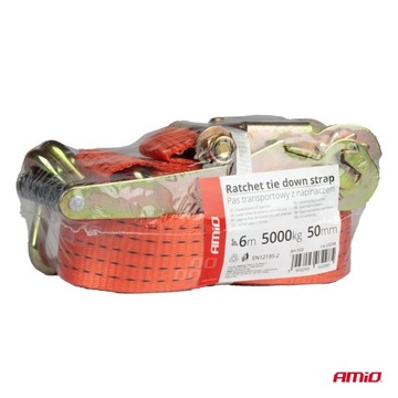 PAS TRANSPORTOWY 5T/50MM/6M PASY TRANSPORTOWE 6M NORMA EN 12195-2 AMIO