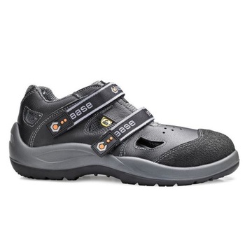LETNIE WYGODNE SKÓRZANE BUTY ROBOCZE BASE B0493