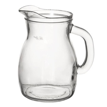 Dzbanuszek z uchwytem - Nava - szklany, 0,5 L