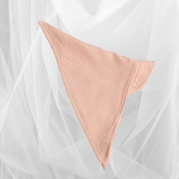 CHUSTKA Z DASZKIEM Czapka Muślinowa Chusta na słońce Capuccino