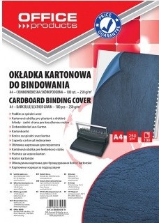 Okładki do bindowania A4/100 skóropodobne niebieskie