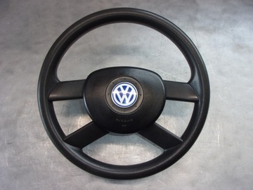 KIEROWNICA SKÓRZANA AIRBAG 6Q0419091C 6Q0880201J VOLKSWAGEN POLO IV 9N