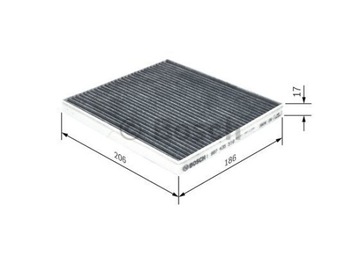 BOSCH 1 987 435 516 FILTR VENTILACE PROSTORU SPOLUJEZDCE