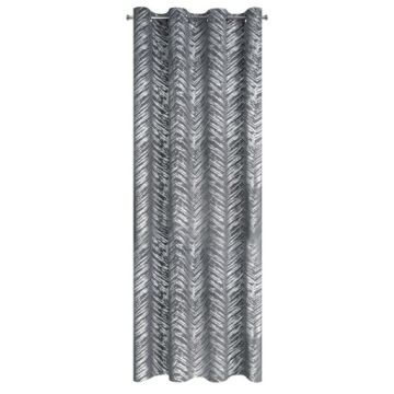 Готовая штора со стальными люверсами SARA 140х250.