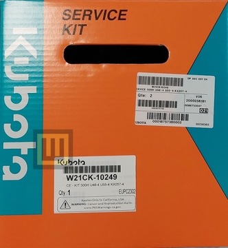 Zestaw serwisowy KUBOTA KX57-U48-U55 - W21CK10249