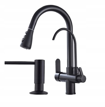 Смеситель для кухни с фильтром ЧЕРНЫЙ