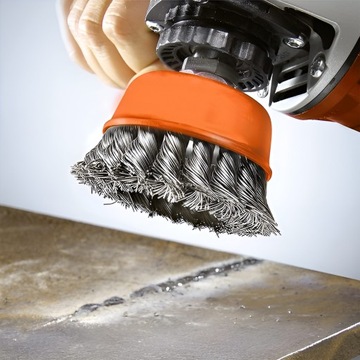 ПЛЕТНАЯ ПЕРЕДНЯЯ ПРОВОЛОЧНАЯ ЩЕТКА СКРУЧЕННАЯ ПРОВОЛОЧНАЯ ЩЕТКА M14 ШЛИФОВКА 75 мм