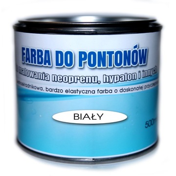 FARBA DO PONTONÓW NEOPRENU HYPALON BIAŁA 500ml