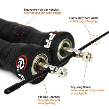 Черный стиль ProCircle Speed ​​Jump Rope Ear повязка на голову