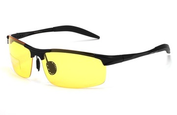 Okulary rozjaśniające żółte polaryzacyjne uv 400