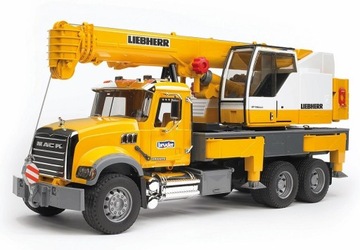 BRUDER MACK Granite z dźwigiem Liebherr 02818