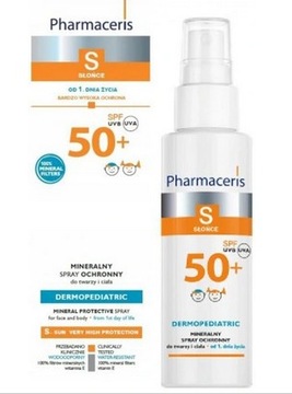 PHARMACERIS S MINERALNY Spray SPF50+ dla dzieci 0+