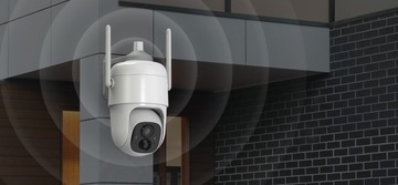 ZEWNĘTRZNA KAMERA WIFI SOLARNA OBROTOWA NA BATERIE Z PANELEM SOLARNYM DVS