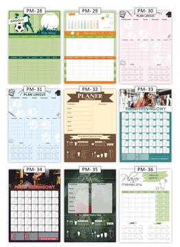MIESIĘCZNY PLANER MAGNETYCZNY A3 magnes na lodówkę