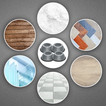 АНТИВИБРАЦИОННЫЕ ПОДУШКИ ДЛЯ СТИРАЛЬНОЙ И ПОСУДОМОЕЧНОЙ МАШИНЫ, КОМПЛЕКТ ИЗ 4 ШТ.