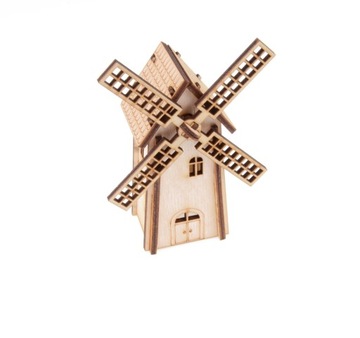 WIATRAK do lasu w słoiku, model ze sklejki