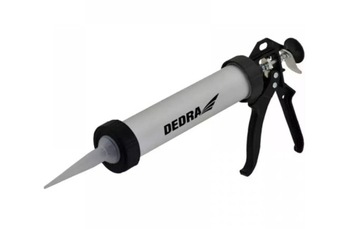 Wyciskacz do tub, silikonu, klejów, mas DEDRA 1201-10 300ml, alumin obudowa