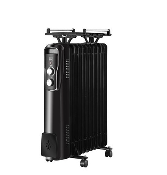 Grzejnik elektryczny olejowy 2500W 11 żeberek + nastawka czarny STELLA