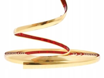 Złota listwa taśma dekoracyjna 12mm x 8m - elegancka i trwała samoprzylepna