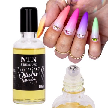 NTN Oliwka do skórek paznokci odżywka 50ml roller z kulką LIMONKA