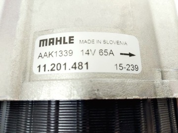 ГЕНЕРАТОР MAHLE AAK1339 11.201.481 14В 65А