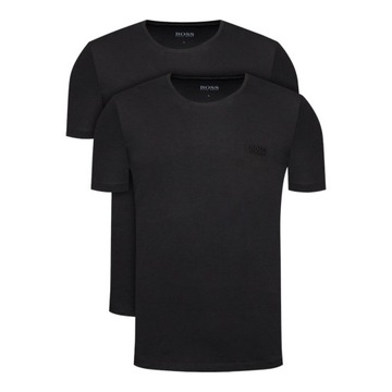 HUGO BOSS DWUPAK 2 PARY KOSZULKA MĘSKA T-SHIRT RN 2P CO CZARNA r.L