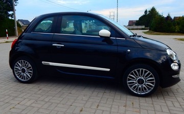 Fiat 500 II Seria 4 1.2 69KM 2016 Fiat 500 1.2 Black &amp; White polift szklany dach parktronik bezwypadkowy, zdjęcie 11