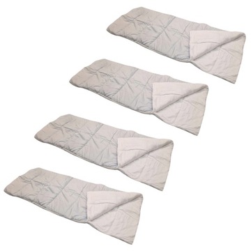 Alpinter śpiwór - kołdra turystyczna 85x210cm - zestaw 4 śpiwory blękitne