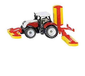 SIKU TRAKTOR STEYR Z KOSIARKA 1672