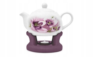 DZBANEK Z PODGRZEWACZEM IMBRYK 1L Lila fiolet