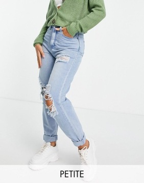 MISSGUIDED SPODNIE JEANSOWE DLA NISKICH 34 1XMJ