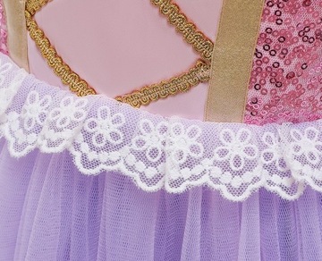 Рапунзель наряд запутанное платье принцессы костюм для мяча 140 /146 см