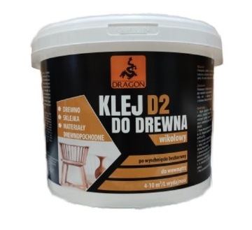 PROFESJONALNY KLEJ DO DREWNA WIKOLOWY 3KG DRAGON