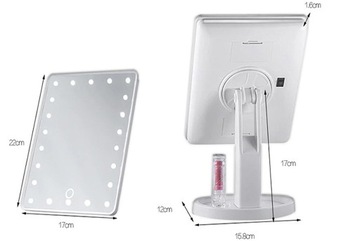 КОСМЕТИЧЕСКОЕ ЗЕРКАЛО СО СВЕТОДИОДНОЙ ПОДСВЕТКОЙ ДЛЯ МАКИЯЖА MAKEUP