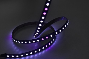 Адресная светодиодная лента WS2812B 96д/м черная Arduino Magic 1м