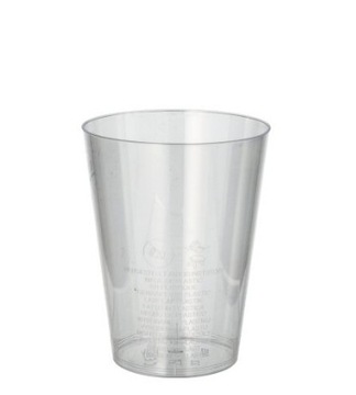 Kubki szklanki jednorazowe przezroczyste 200ml 50s