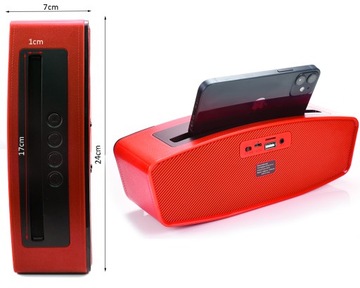 GŁOŚNIK BLUETOOTH USB AUX MP3 MICRO SD BT DO TELEFONU SMARTFONA BASS