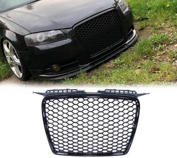 Grill atrapa Audi A3 8P 05-08 RS look black połysk