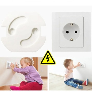 защита контактов гнезд, колпачки, самоклеящиеся заглушки, 10 шт.