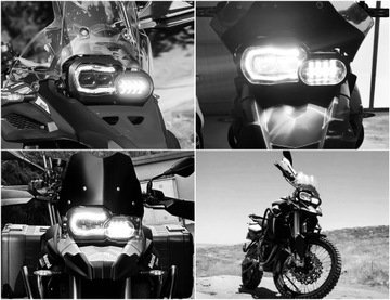Фара для мотоцикла BMW F800GS F700 F650 Полностью светодиодная, одобрение E9