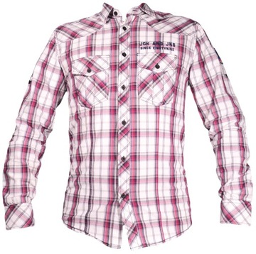 JACK&JONES koszula PINK checked SHIRT _ S