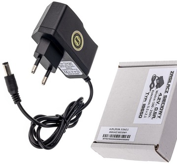 ŁADOWARKA SIECIOWA ZASILACZ 4.2V 0.5A (5.5x2.1)