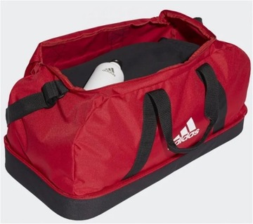 Adidas Tiro Duffel Bag Bottom Compartment M, czerwony, czarny