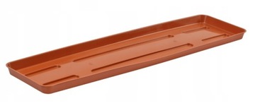 Podstawka prostokątna 56x14 cm doniczkę skrzynkę balkonową 60 cm terakota