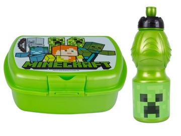 ZESTAW ŚNIADANIÓWKA+BIDON ASTRA MINECRAFT