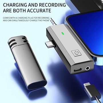 Mini Wireless Lavalier Microphone 3 in 1 Receiver