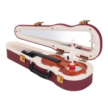 Музыкальная шкатулка для скрипки, маленькая, классическая, элегантная.