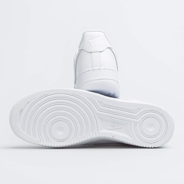 Buty Sportowe Męskie NIKE AIR FORCE 1 LOW '07 All White Całe Białe r 43